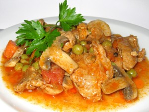 meat-peas-mushrooms